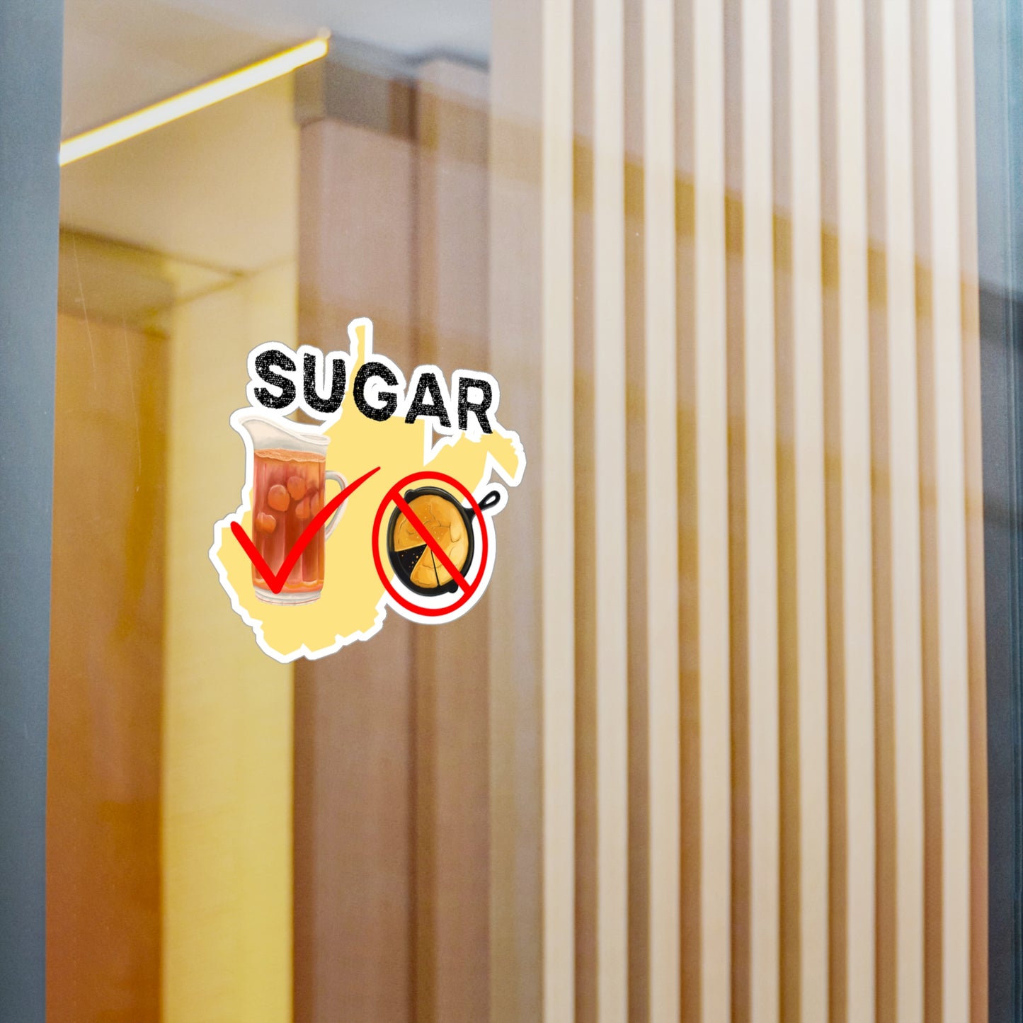 No Sugar in Cornbread Kiss-Cut Vinyl Decals