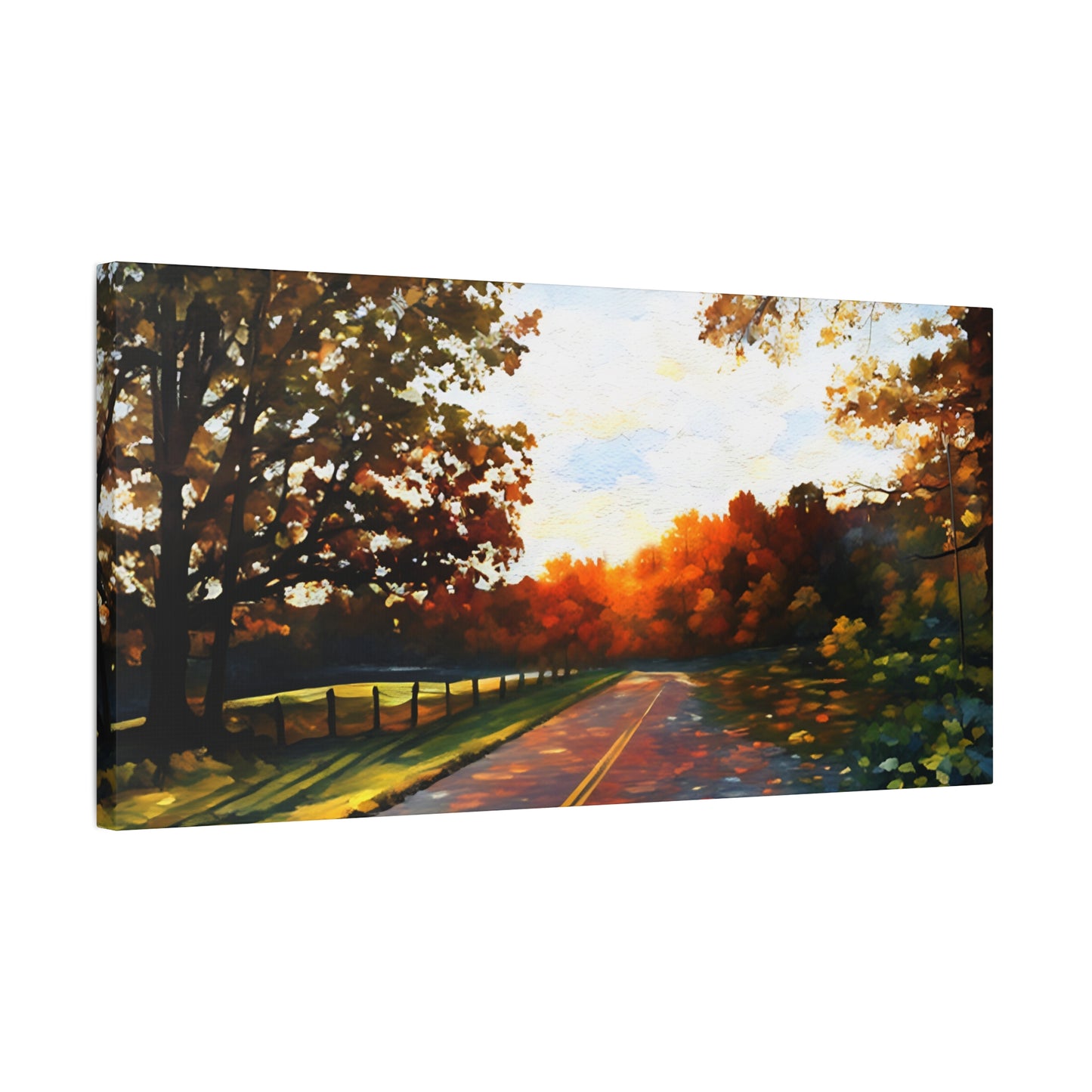 Blue Ridge Parkway Watercolor Canvas | Appalachian Wall Art from 304 in the House