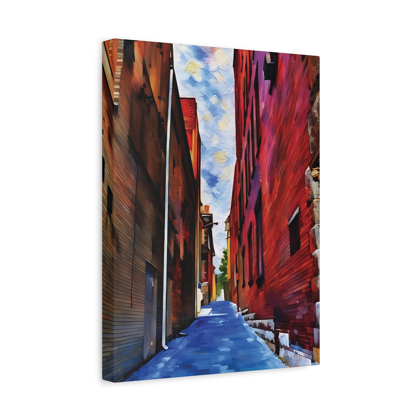 Wheeling West Virginia Alleyway – Near the Victoria Theater | Original Photo Turned Impressionistic Painting