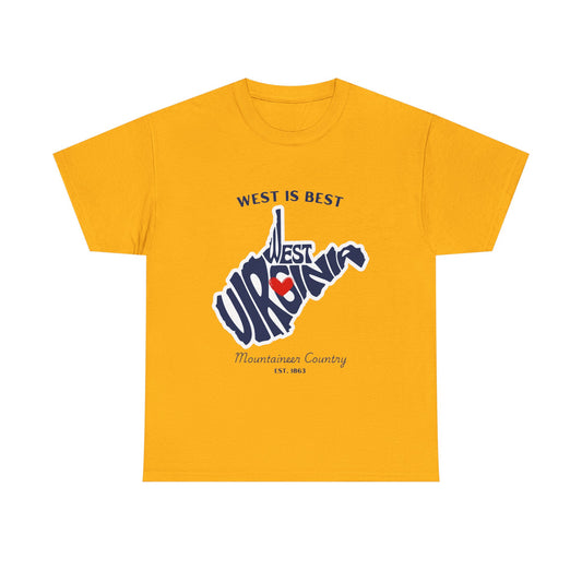 West Virginia Heavy Cotton Tee