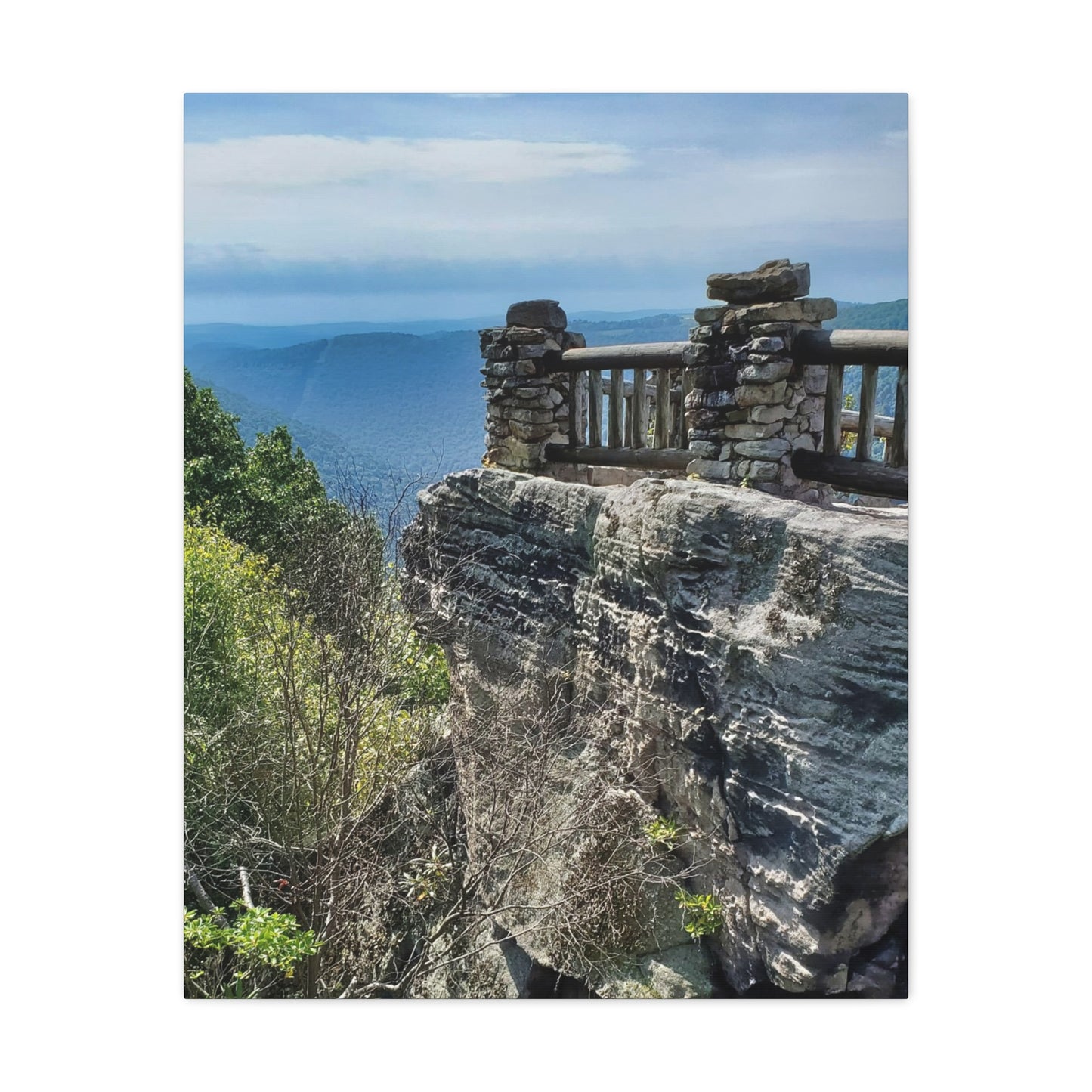 Coopers Rock in West Virginia Matte Canvas