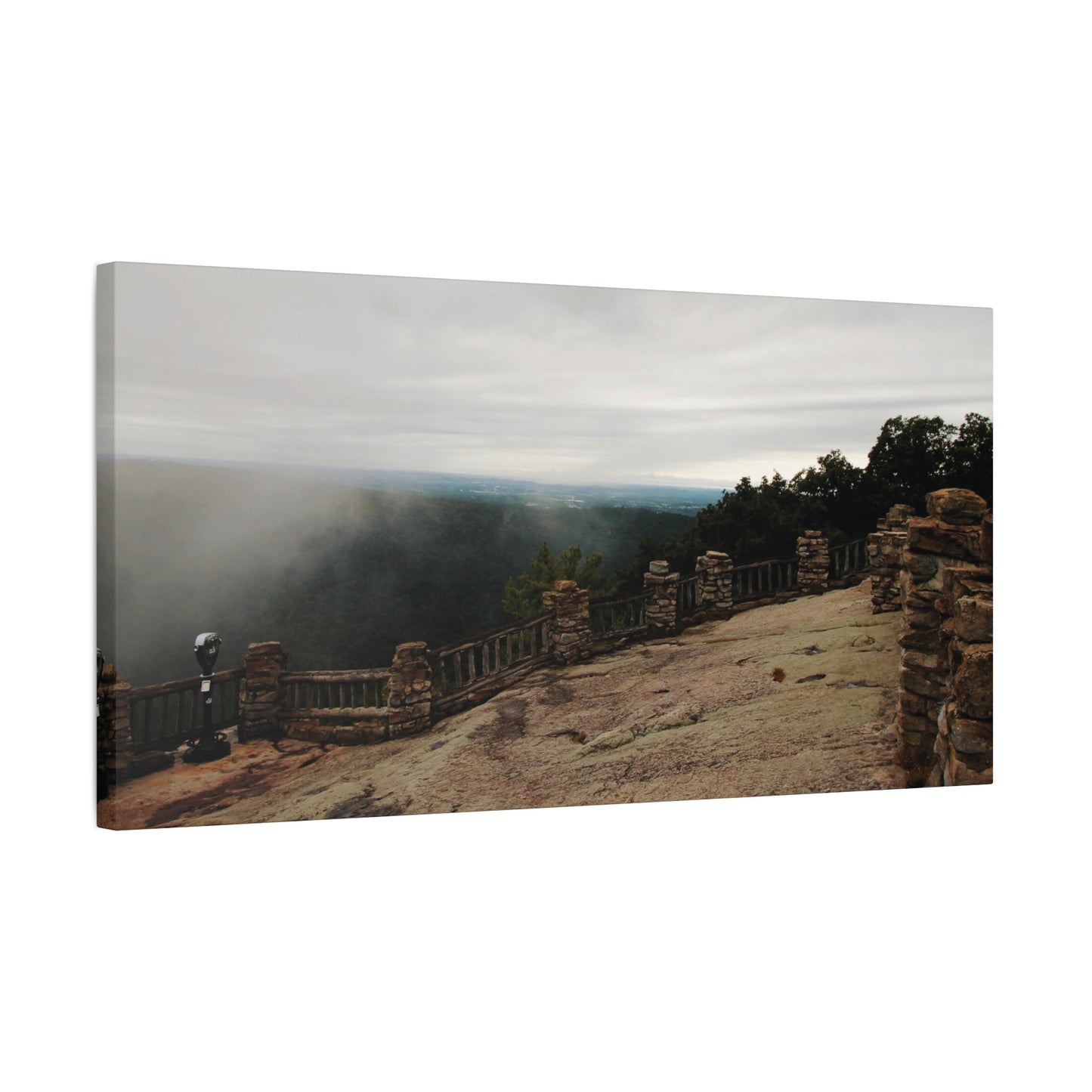 Majestic Coopers Rock in West Virginia - 20X10 Matte Canvas for Your Home Decor