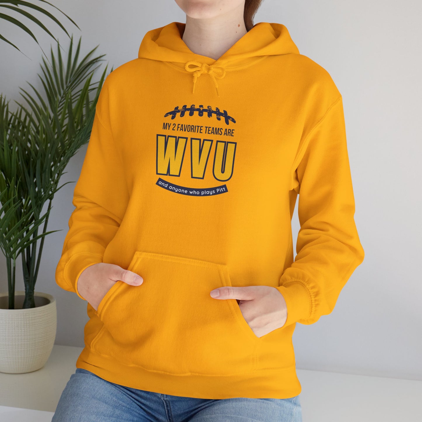 My 2 Favorite Teams WVU Unisex Heavy Blend™ Hooded Sweatshirt