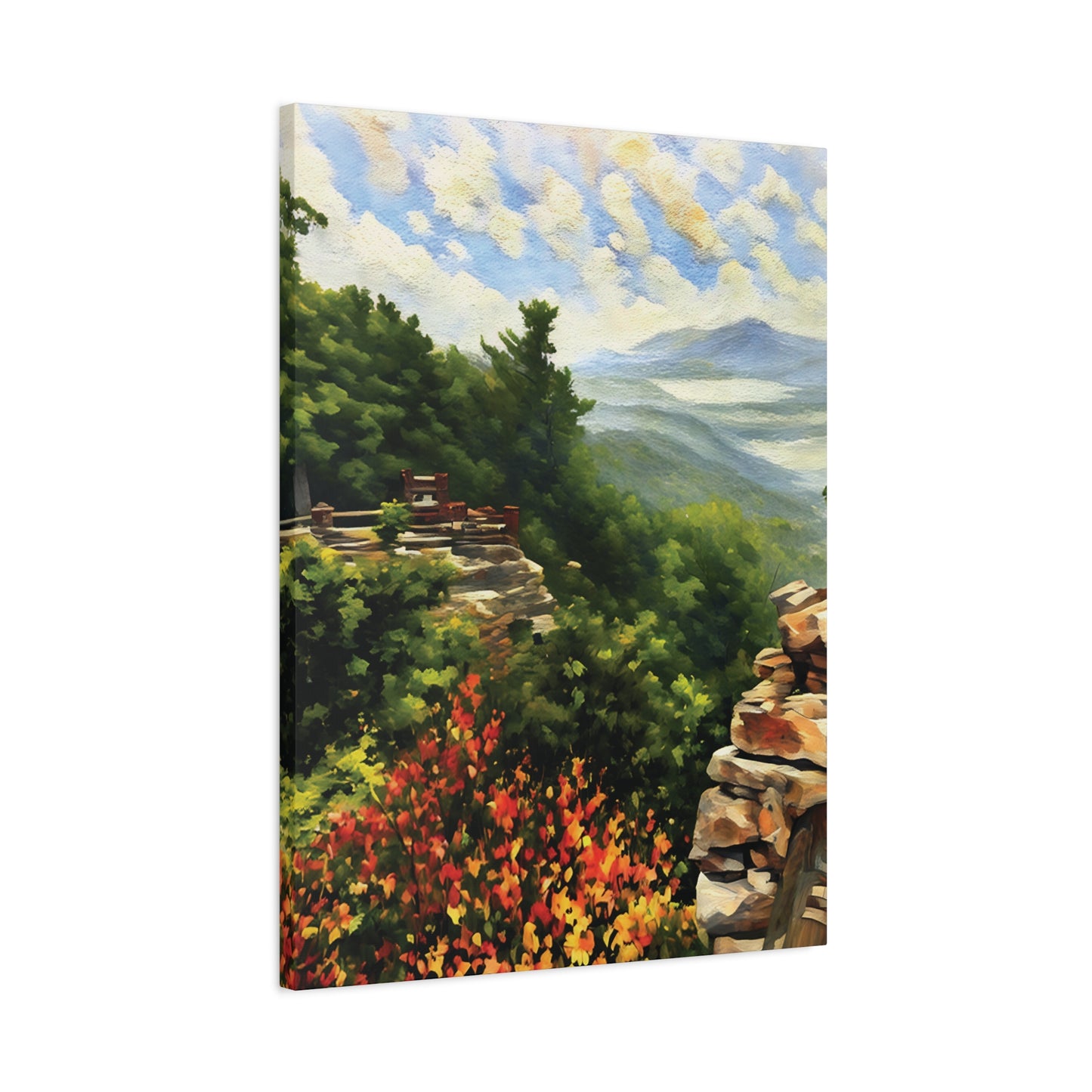 West Virginia Whispers from the Rock--Stretched Canvas Wall Art