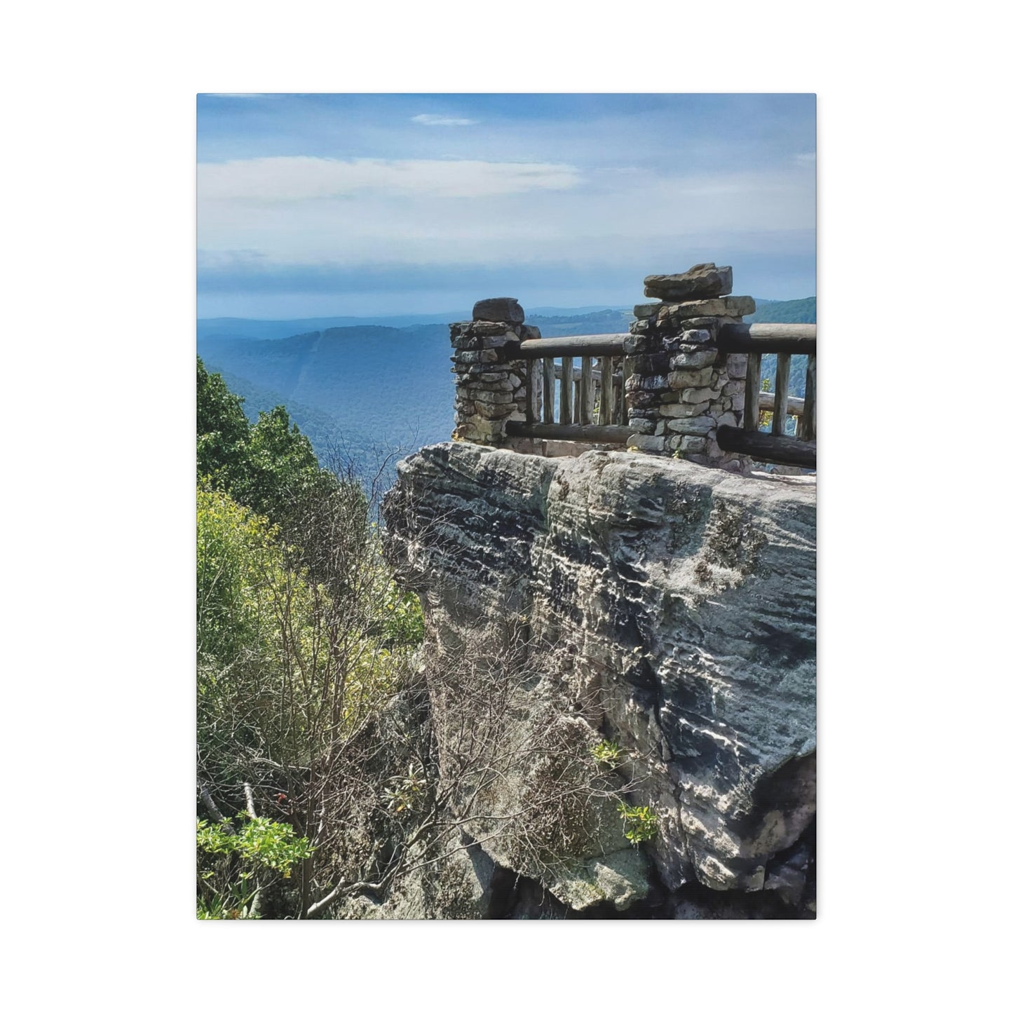 Coopers Rock in West Virginia Matte Canvas