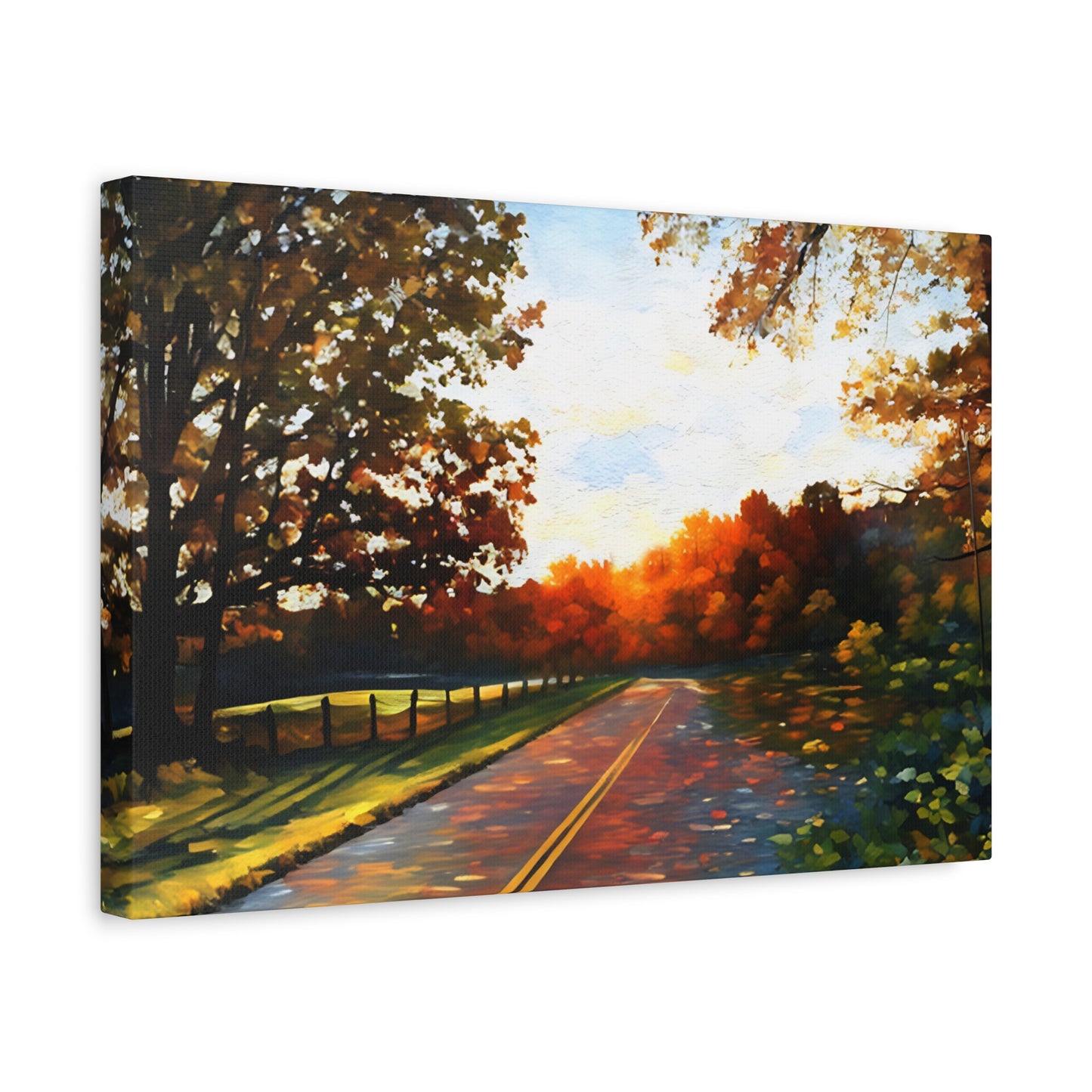 Blue Ridge Parkway Watercolor Canvas | Appalachian Wall Art from 304 in the House