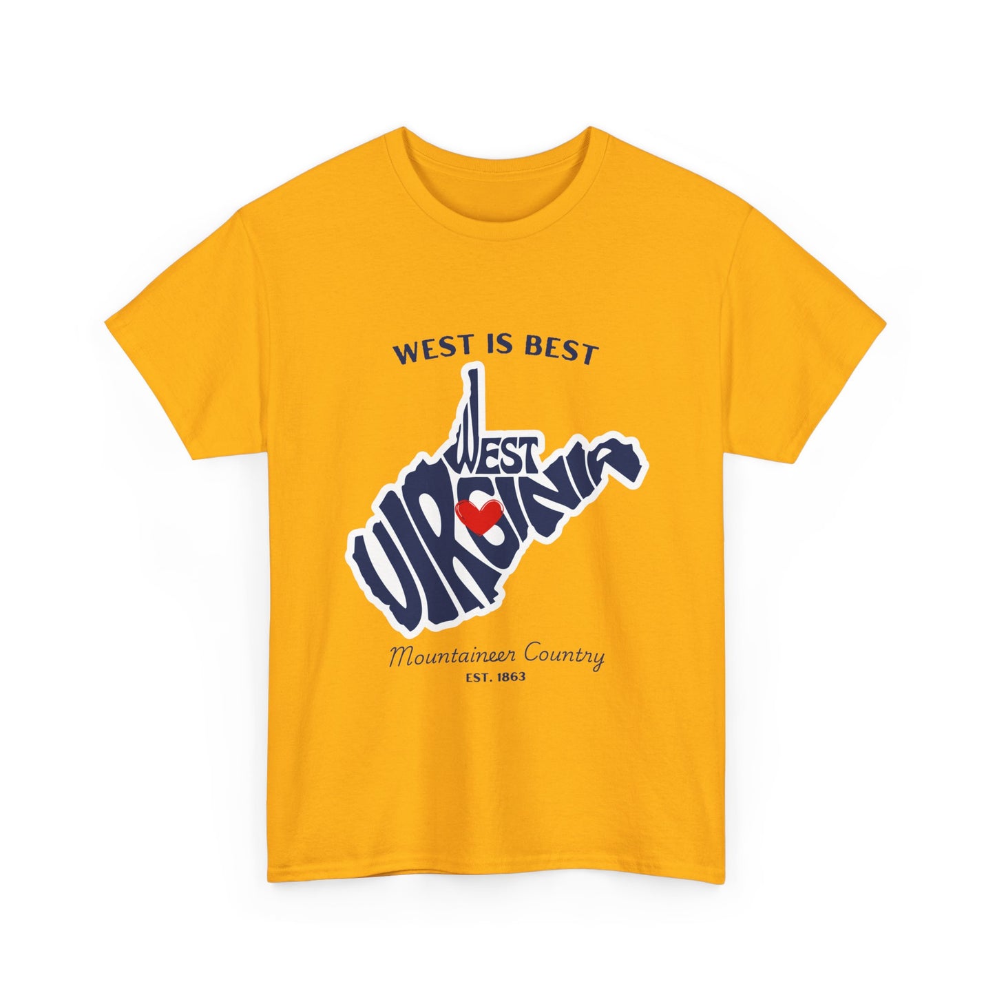 West Virginia Heavy Cotton Tee