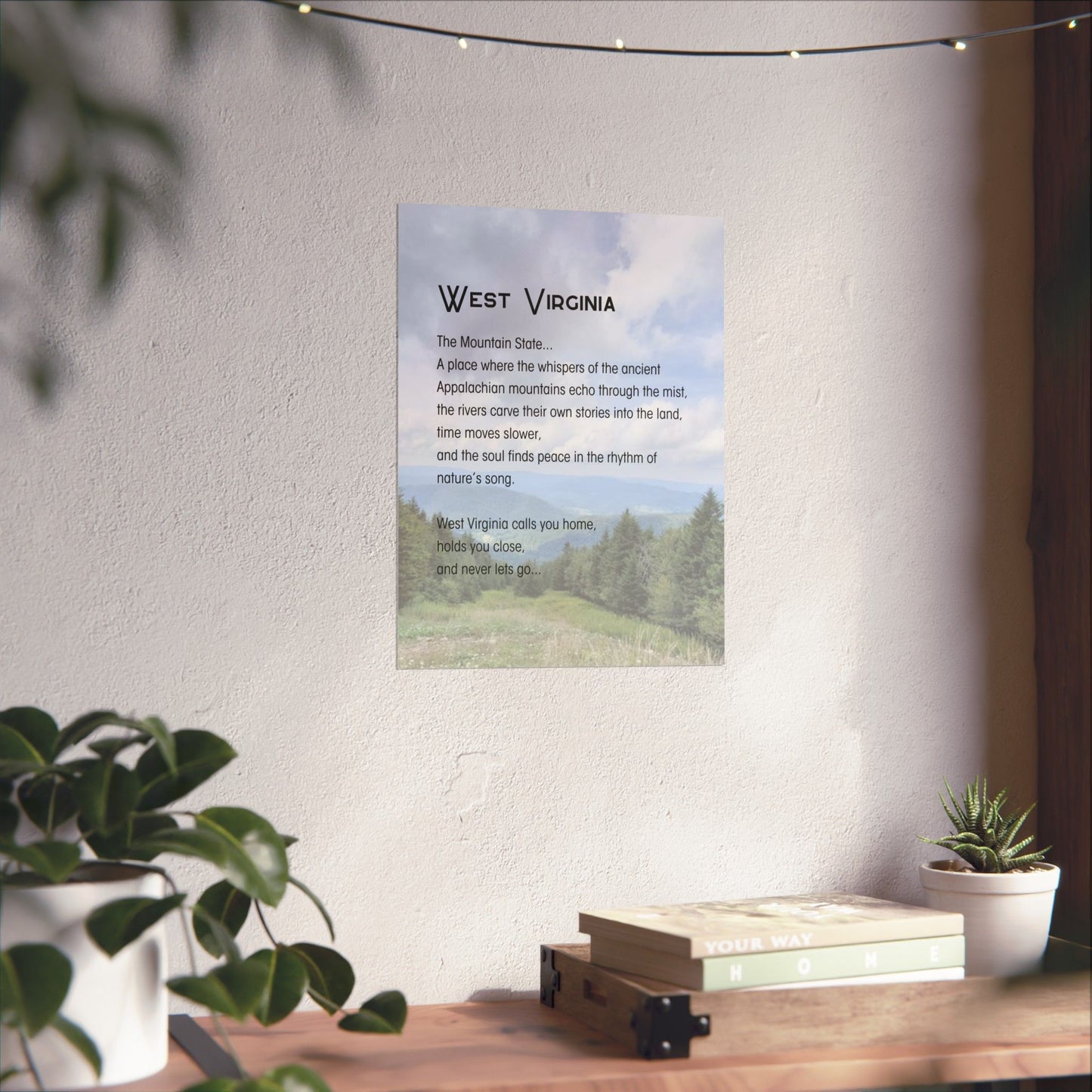Snowshoe Mountain WV Poetry Poster