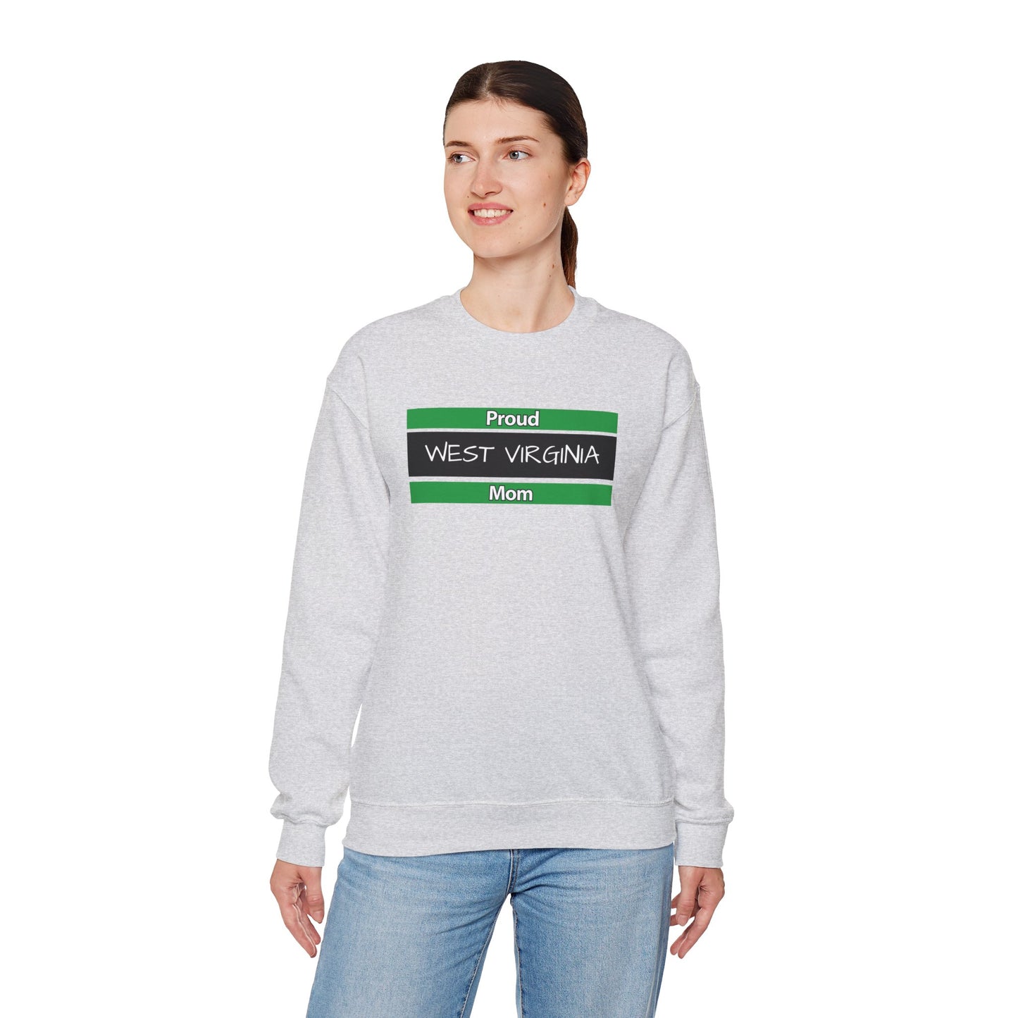 Proud West Virginia Mom Crewneck Sweatshirt